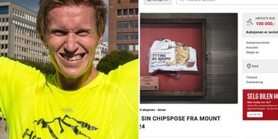 Chipspåse såld för 96 000 kronor: "Kul"