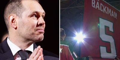 Här hyllas Frölunda-profilen - fick sin tröja hissad i taket