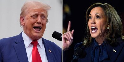 Trump kritiserade Harris i realtid: "Pratar hon om mig?"