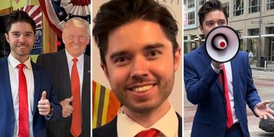 Svenske Eddie, 29, kampanjade för Donald Trump – höll tal inför alla