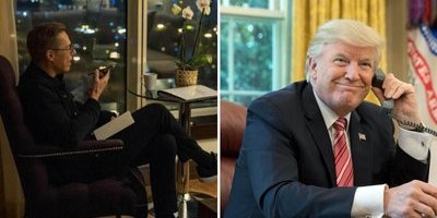 Finlands president och Donald Trump förde samtal om fredsavtal