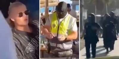 Haaland mitt i dramat i Marbella – här ingriper polisen