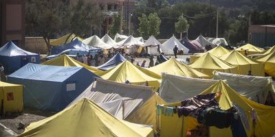 Banktoppmöte i skalvdrabbat Marrakech