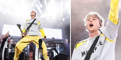 Machine Gun Kelly rimmar med regnet