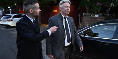 David Lång lämnar riksdagen efter sången