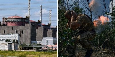 Striderna närmar sig kärnkraftverket i Zaporizjzja