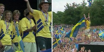 30 år sedan historiska VM-bronset  – se bilderna när hjältarna firades