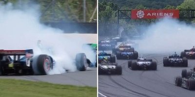 Svensk mardröm i Indycar – Linus Lundqvist påkörd