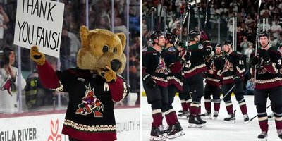 Här säger Arizona Coyotes farväl till sina supportrar