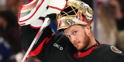 Anton Forsberg höll nollan  mot Chicago Blackhawks