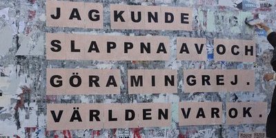 Här är de hemliga skaparna bakom de utopiska budskapen på Malmöväggen