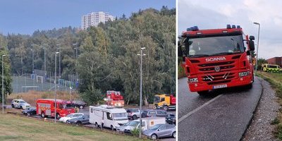 Två tonårspojkar till sjukhus – träffades av blixt på fotbollsplan