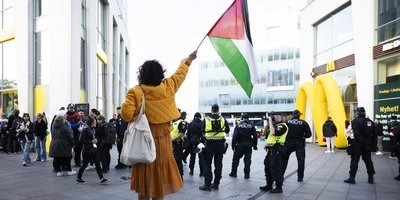 Inga slagord tillåtna – helt tyst demonstration för Palestina