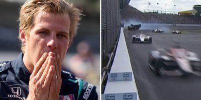 Marcus Ericsson kraschade i första kurvan i Indy 500