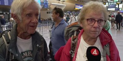 Ingrid och Sverker fast på Arlanda efter it-kaoset: "Det är sanslöst"