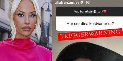 Julia Franzén sågas för sitt kostschema: "För jäv*a illa"