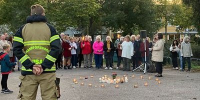 Soha Saad hedrades med ljusmanifestation i Fullerö och Storvreta