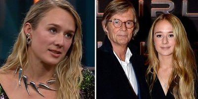 Alba August om relationen till sin pappa Bille August