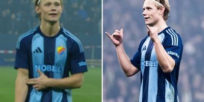 Tobias Gulliksen firade framför AIK-fansen: "Ska vara försiktig"