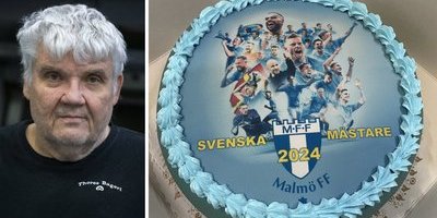 Hatstorm mot bageri – bakade MFF-tårta i Helsingborg