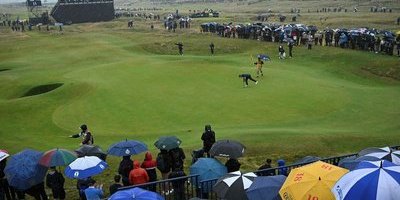 Alex Norén höll ut i regnigt British Open