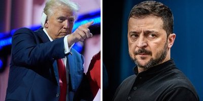 Zelenskyj i samtal med Trump – ska träffas och tala om "rättvis fred"