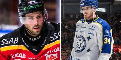 Mathias Bromé med sitt första mål i Luleå mot Leksand