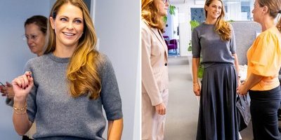 Prinsessan Madeleine tillbaka på jobbet i Sverige